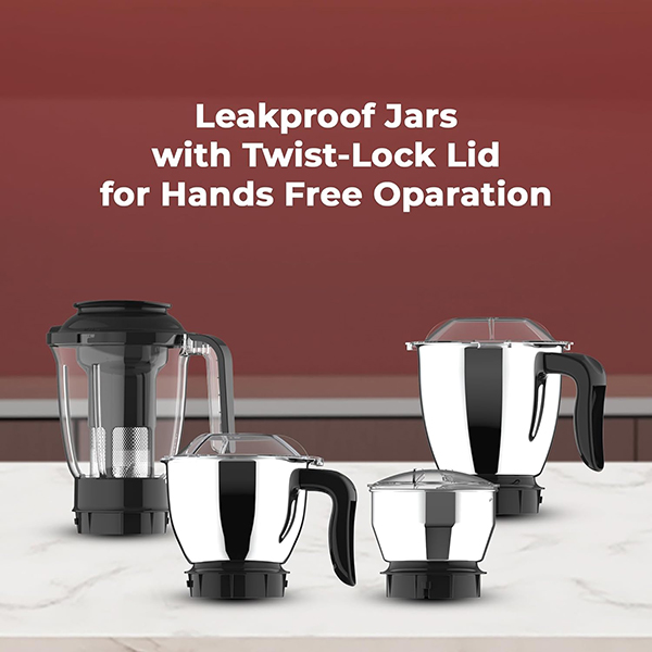Buy Butterfly 4 Jars Magnum 1.2HP Black Mixer Grinder - Vasanth & Co
