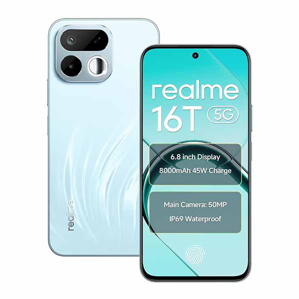 Buy Realme 16T 5G 8 GB RAM 256 GB Aurora Green Mobile - Vasanth & Co