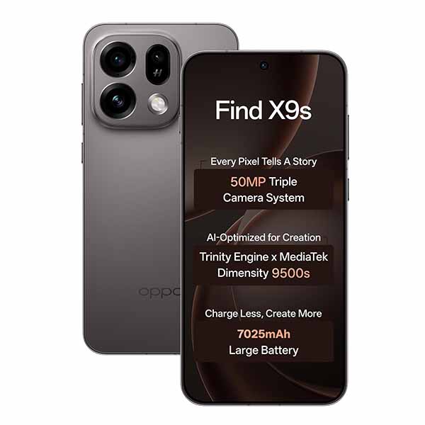 Buy Oppo Find X9S 5G 12 GB RAM 256 GB Midnight Grey Mobile - Vasanth & Co
