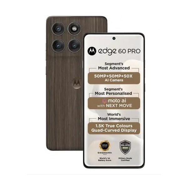 Buy Motorola Edge 60 Pro 5G 12 GB RAM 256 GB Pantone Walnut Mobile - Vasanth & Co
