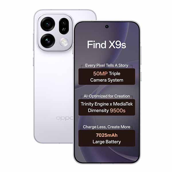 Buy Oppo Find X9S 5G 12 GB RAM 512 GB Lavender Sky Mobile - Vasanth & Co