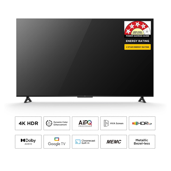 Buy TCL 55 Inch 139 cm 55P6L 4K Ultra HD Smart LED Google TV - Vasanth & Co