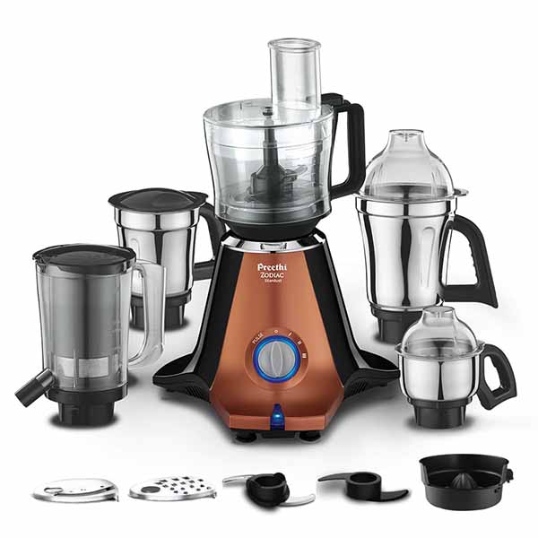 Buy Preethi 5 Jars Zodiac Stardust MG265 Mixer Grinder Online - Vasanth & Co