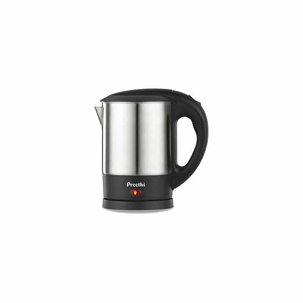Buy Preethi 1 L Armour EK 707 Steel & Black Electric Kettle Online - Vasanth & Co