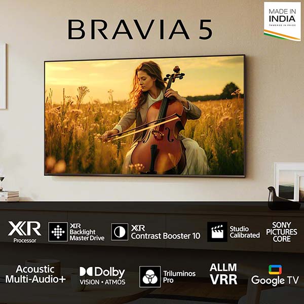 Buy Sony Bravia 5 Series 65 Inch K-65XR55A 4K Ultra HD Smart Mini LED Google TV - Vasanth and Co
