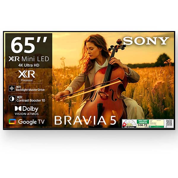Buy Sony Bravia 5 Series 65 Inch K-65XR55A 4K Ultra HD Smart Mini LED Google TV - Vasanth and Co