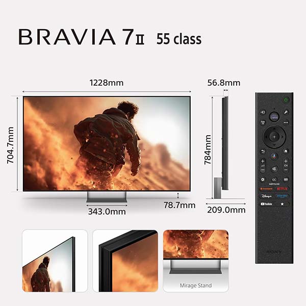 Buy Sony Bravia 7 II Series 55 Inch K-55XR70M2 4K Mini LED Ultra HD Google TV - Vasanth and Co