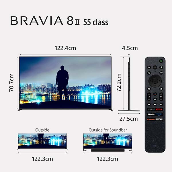 Buy Sony Bravia 8M2 Series 55 Inch K-55XR80M2 4K Ultra HD Smart OLED Google TV - Vasanth and Co