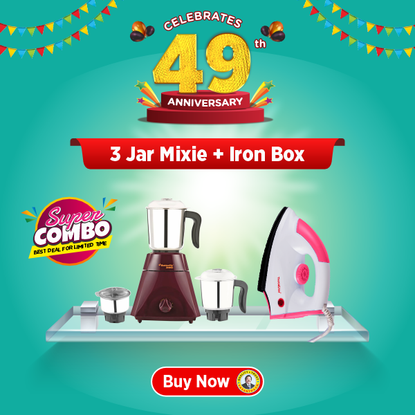 Butterfly Rhino 500W Mixer Grinder TN 3 Jar | Powerful Kitchen Appliance