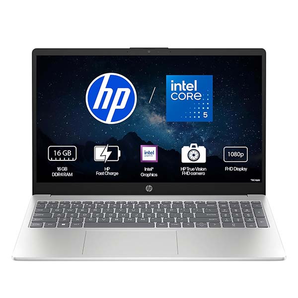Buy HP 15-FD0667TU 15.6 Inch Intel Core 5 14th Gen 16GB RAM 1TB SSD Windows 11 Home Silver Laptop - Vasanth and Co