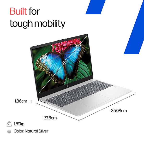 Buy HP 15-FD0667TU 15.6 Inch Intel Core 5 14th Gen 16GB RAM 1TB SSD Windows 11 Home Silver Laptop - Vasanth and Co