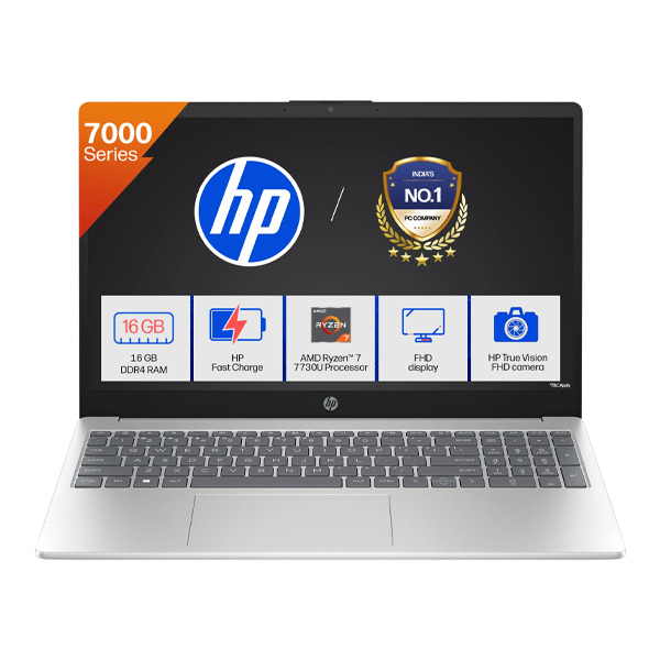 Buy HP 15-FC0761AU 15.6 Inch AMD Ryzen 7 7730U 16GB RAM 512GB SSD Windows 11 Home Silver Laptop - Vasanth and Co