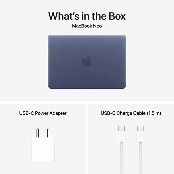 Buy Apple MacBook Neo 13 MHFF4HN/A 8GB RAM 256GB SSD Indigo Laptop - Vasanth and Co