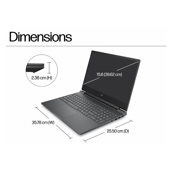 Buy HP Victus 15-FA2497TX/V/C5 Intel Core 5 24GB RAM 512GB SSD Windows 11 Home Silver Gaming Laptop - Vasanth and Co