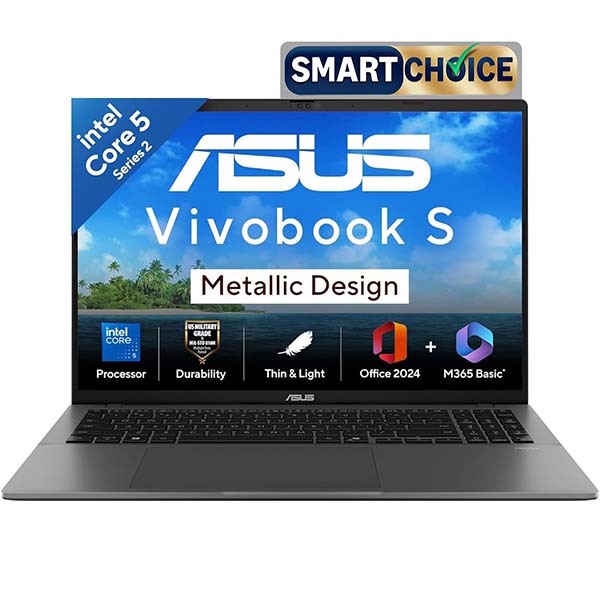 Buy Asus Vivobook S16 S3607VA-RP113WS Intel Core 5 14th Gen 16GB RAM 512GB SSD Matte Gray Laptop - Vasanth and Co