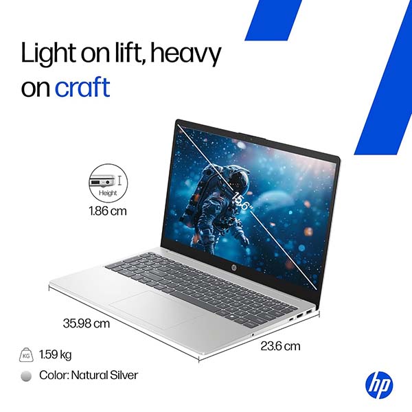 Buy HP 15-FC0805AU 15.6 Inch Ryzen 5 8GB RAM 512GB SSD Windows 11 Silver Laptop - Vasanth and Co