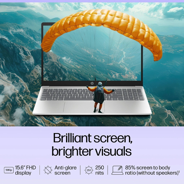 Buy HP 15-FD1225TU 15.6 Inch Intel Core 3 14th Gen 8GB RAM 512GB SSD Natural Silver Laptop - Vasanth and Co