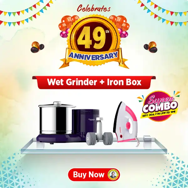 Buy Butterfly Bloom Plus Wet Grinder - Vasanth and Co