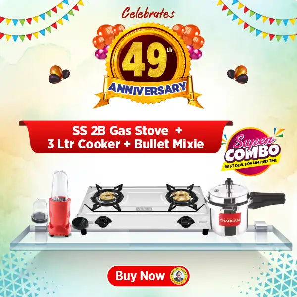 Buy Thangam 3 L Aluminium Pressure Cooker - Vasanth and Co