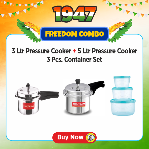 Buy Thangam 3 L Aluminium Pressure Cooker - Vasanth & Co