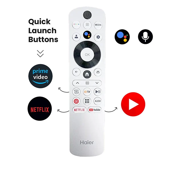 Buy Haier 65 Inch 65P7 Pro H-QLED P7 Pro Series 4K AI Smart Google TV - Vasanth and Co