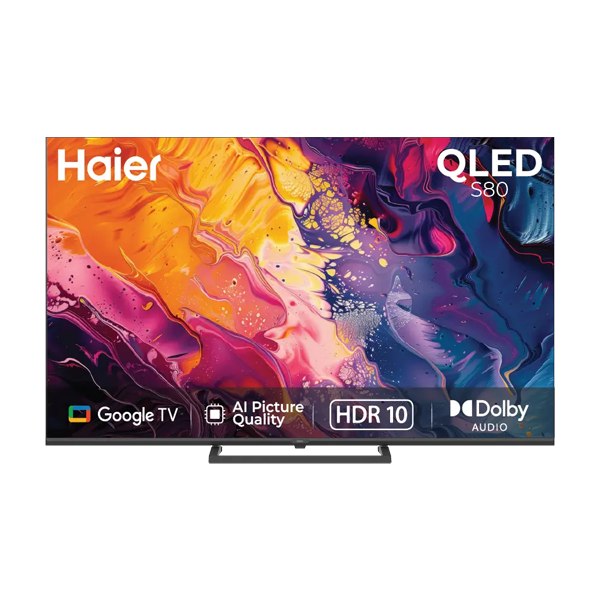 Buy Haier 43 Inch H43S80GUX Black S80G QLED Google TV - Vasanth and Co