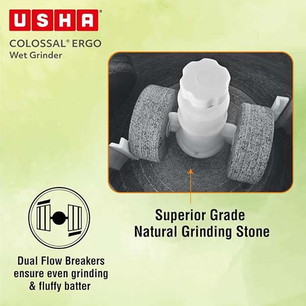 Buy Usha 2L 150W Colossal Ergo Easy Tilt Magenta Wet Grinder - Vasanth and Co