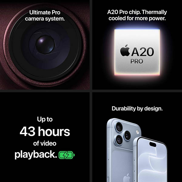 Buy Apple iPhone 18 Pro Max 256GB MJXN4HN/A Black Mobile Phone Online - Vasanth and Co