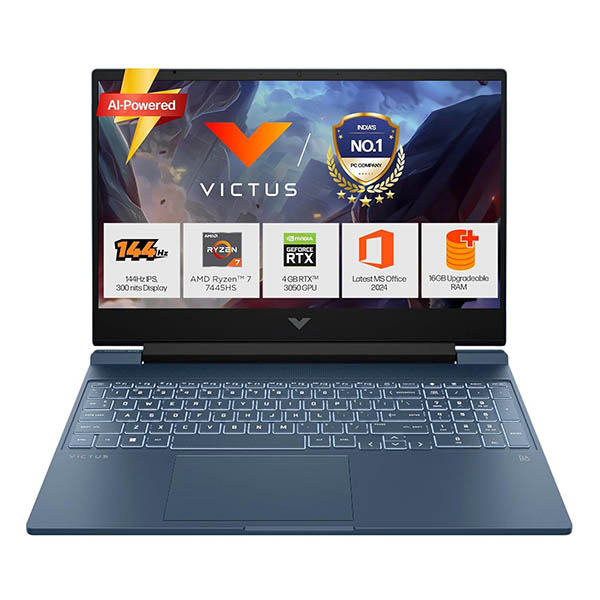 Buy HP Victus AMD 15-FB3120AX Ryzen 7 16GB 512GB SSD RTX 3050 Windows 11 Blue Gaming Laptop Online - Vasanth and Co