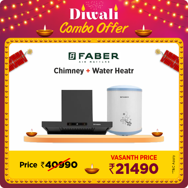 Buy Faber Hood Majestic BLDC TC FL SC HC BK IN 75 Black Wall Mounted Chimney - Vasanth and Co
